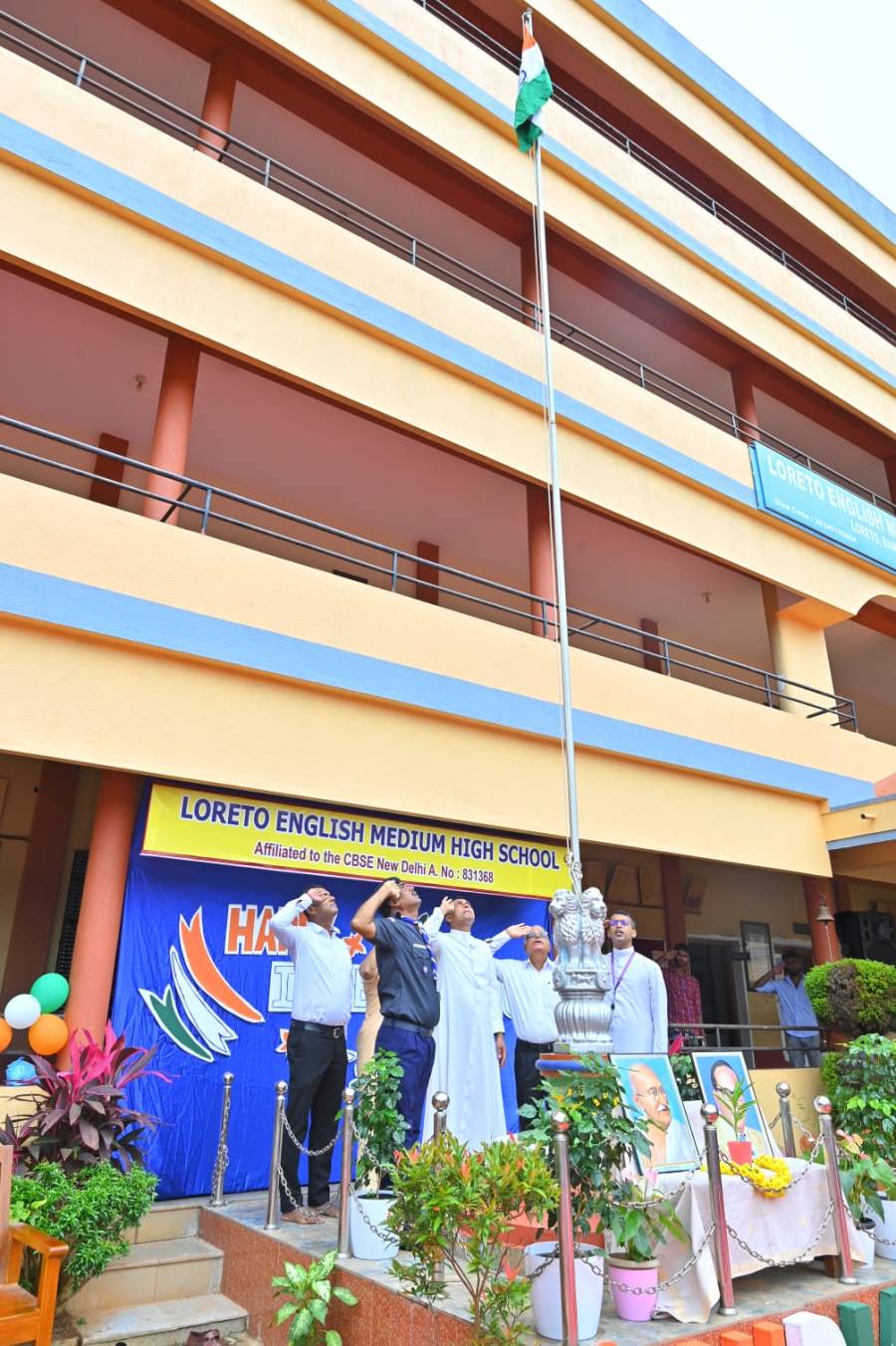 “We will stand with the Courage, we will live with the peace, we will create wealth we will die for the orange, white and green.”