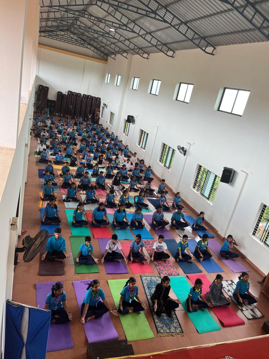 Yoga for   One  Earth, One Health: International Yoga Day at Loreto CBSE School