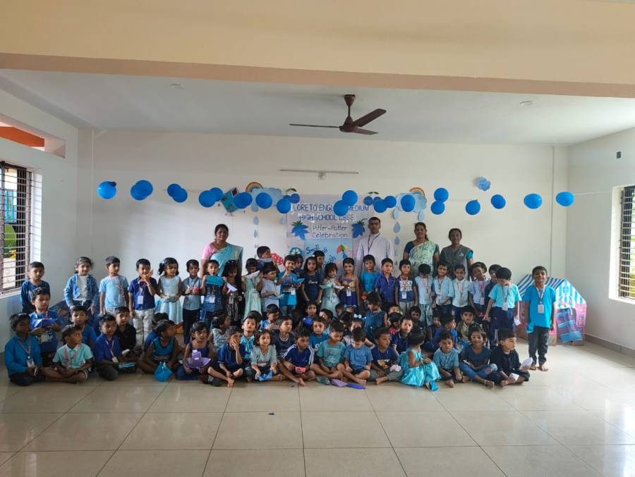 A Splendid Monsoon Celebration -Pitter Patter day at Loreto English Medium High School CBSE.