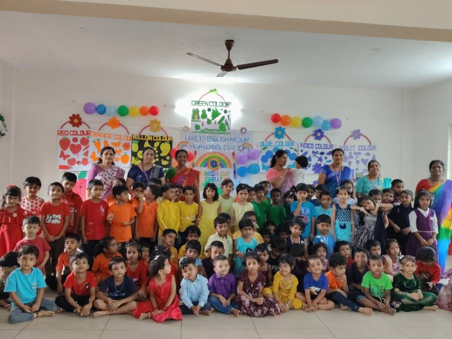 Chasing Rainbows: A Colourful Celebration of Learning and Fun – Loreto Pre-Primary Section.